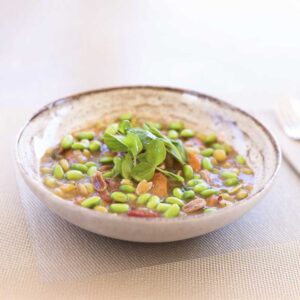 Vegansk panang curry med ris