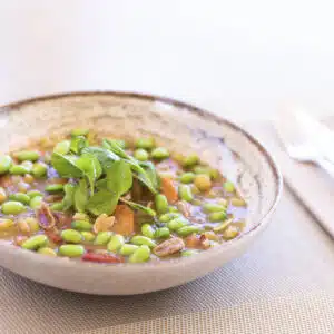 Vegansk panang curry med ris