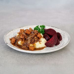 Vegetarisk brændende kærlighed - færdiglavet